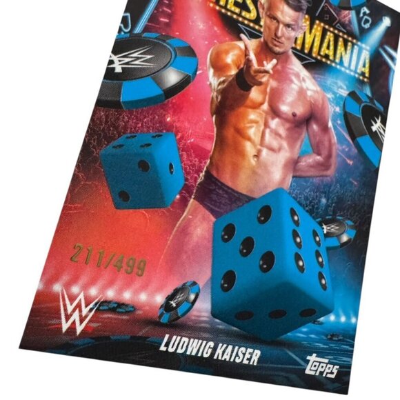 2025 Topps Wrestlemania 41 WWE WORLD Exclusive Card WM-32 LUDWIG KAISER /499 - Picture 2 of 4